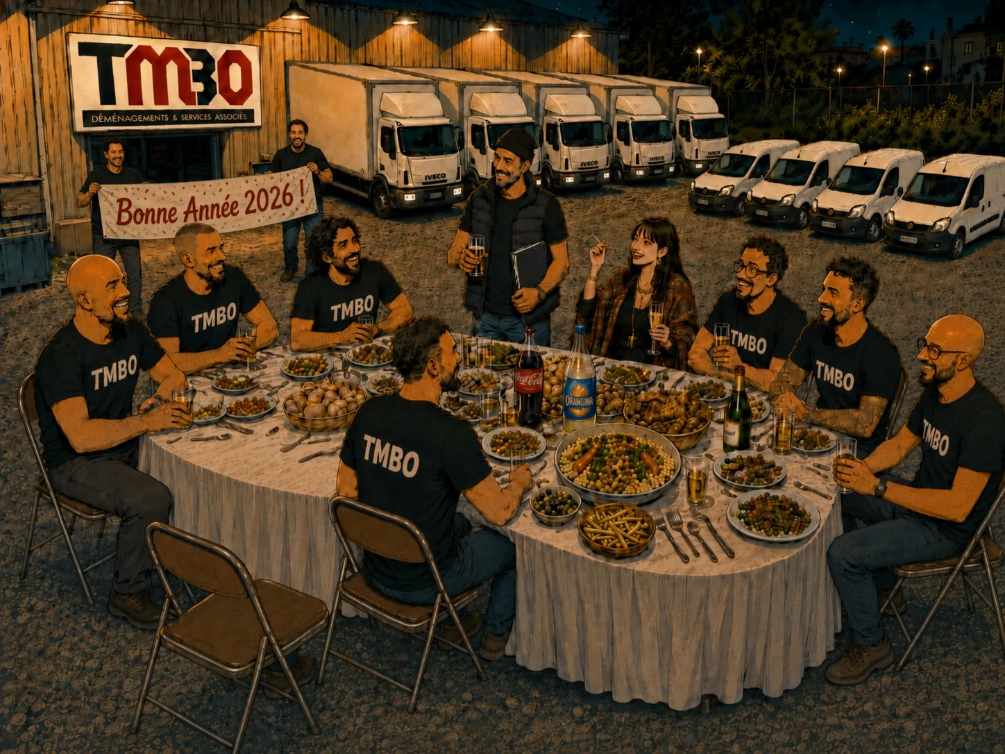 Équipe souriante bonne année 2026 TMBO