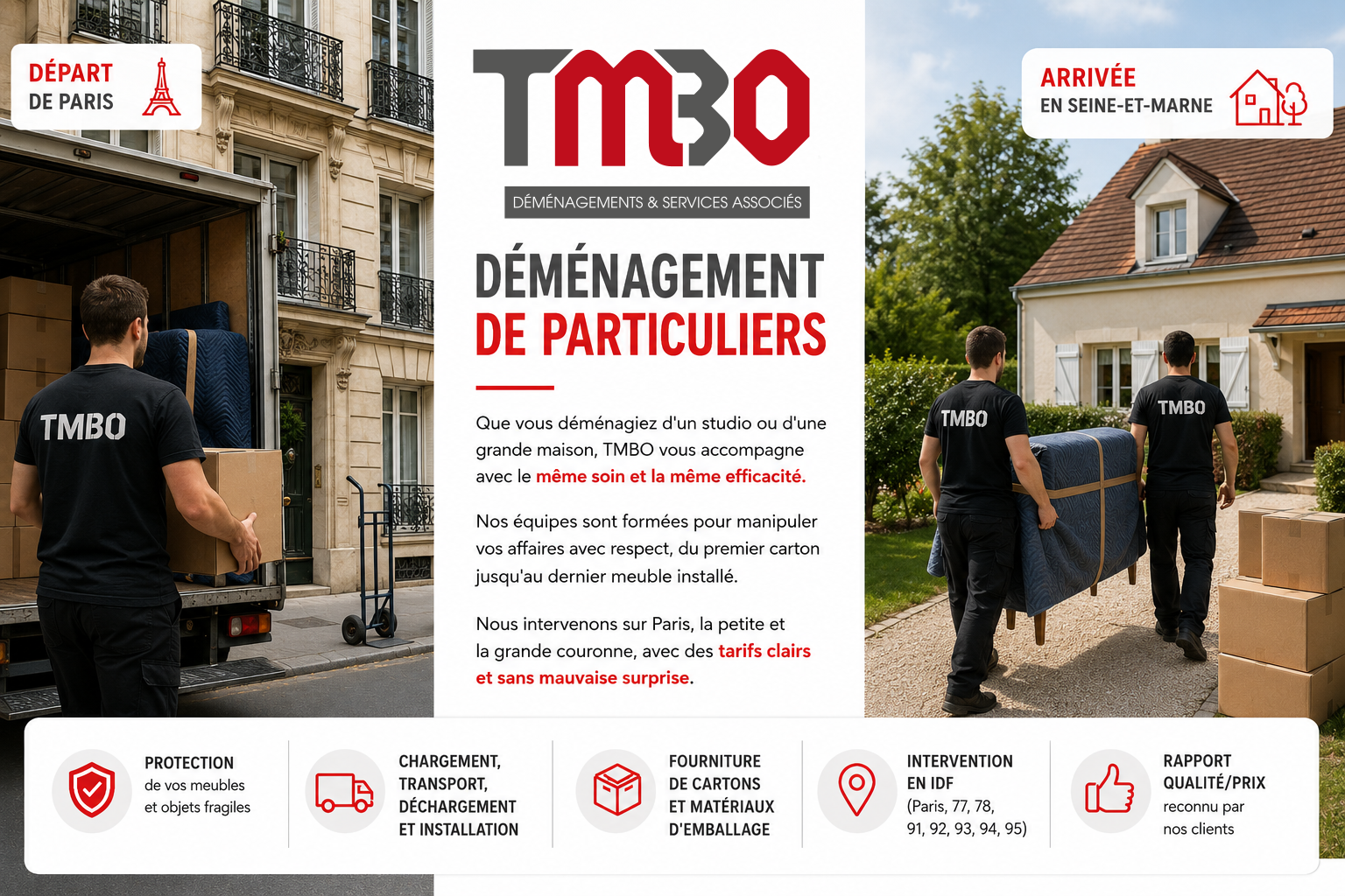 Déménagement de particuliers TMBO