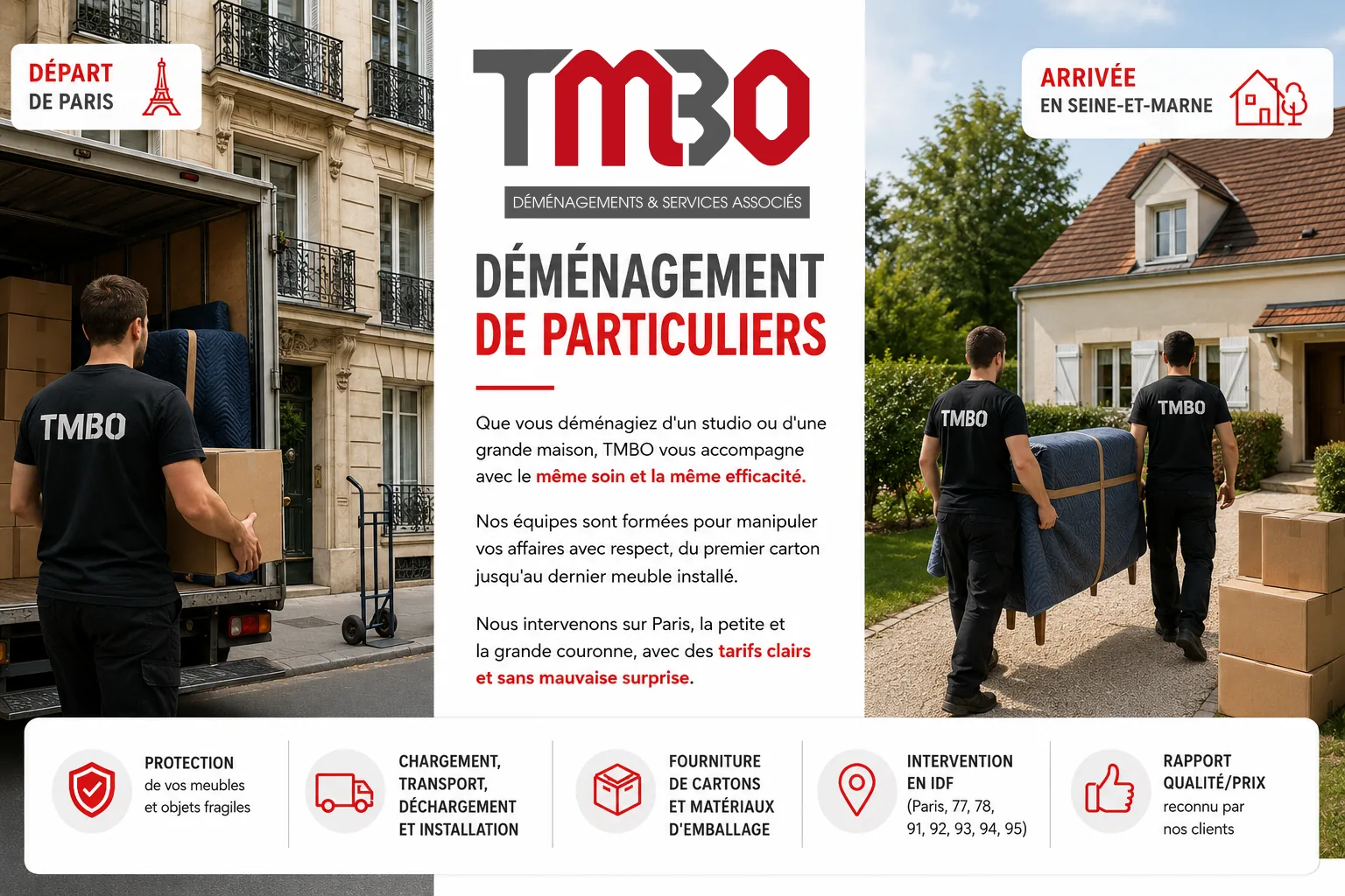 Déménagement de particuliers TMBO